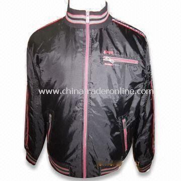 Mens Padding Jacket with PU Coating, Customized Sizes are Accepted from China