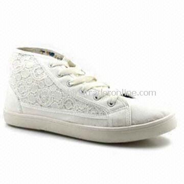 Womens Canvas Shoes, Fashionable Design, Made of EVA, Various Colors and Sizes are Available from China