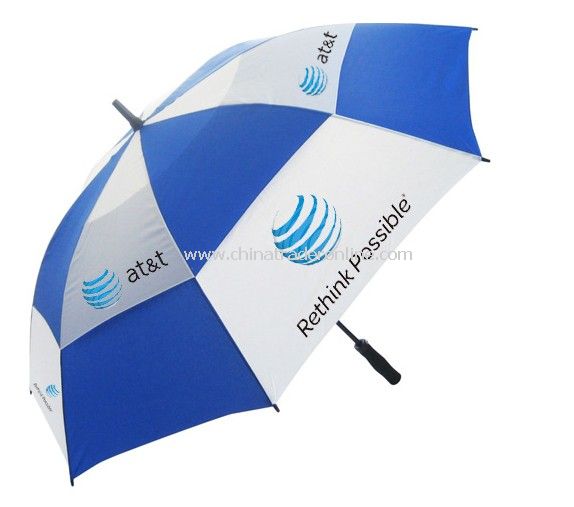 Automatic Open Double Layers Promotional Golf Umbrella from China