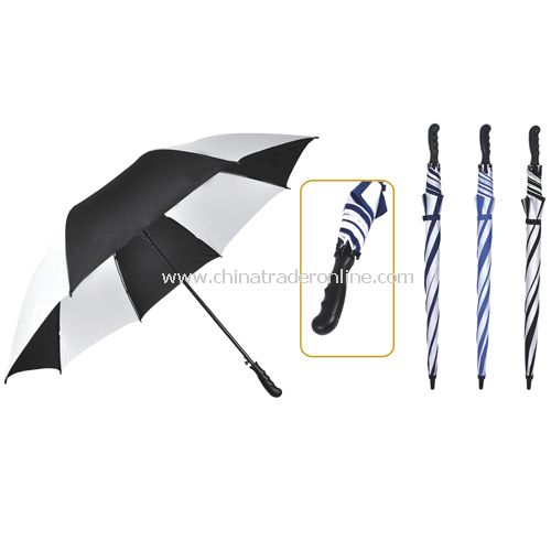 Automatic Open Fiberglass Frame Windproof Golf Umbrella