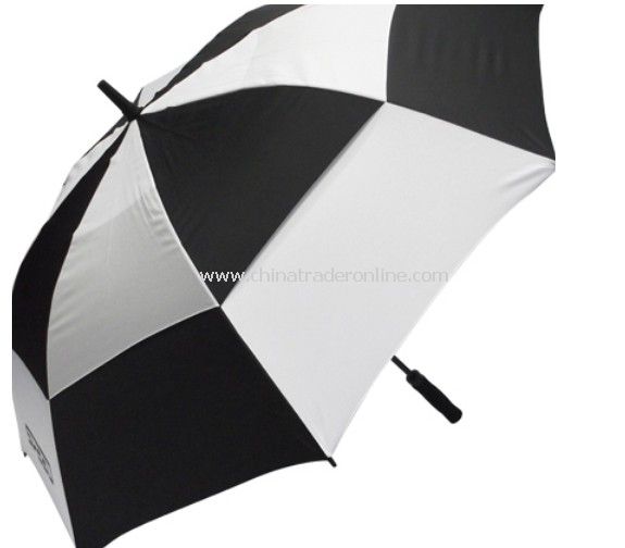 Black and White Super Vented Golf Umbrella