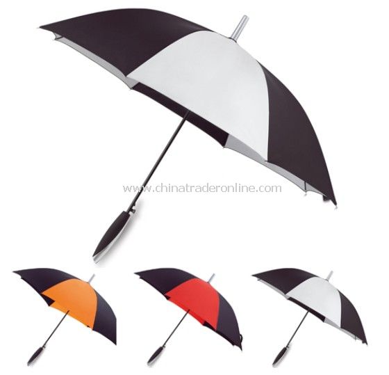 Elegant Rubber Handle Straight Umbrella