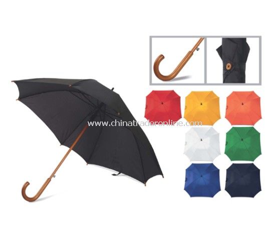 Square Umbrella Wooden Shaft Automatic Open