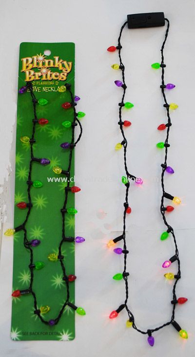 Christmas Flashing Necklace from China