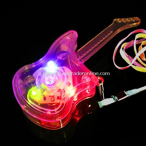 Flashing Hard Guitar Necklace from China