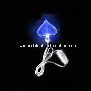 Flashing Necklace with One Piece LED Light and CE or RoHS Marks from China