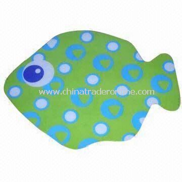 Distinctive Fish Design PVC Cup Mat for Promotion, PP /PVC Material