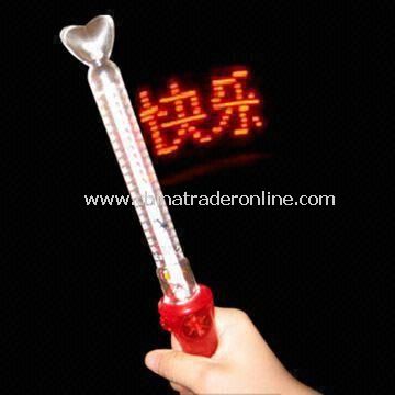 Fiber Stick Light, Used to Enhance Party Atmosphere, Made of GPPS Transparent Plastic