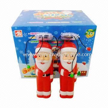 Battery-operated Toys, Christmas Santa Clause Flash Stick with Sound