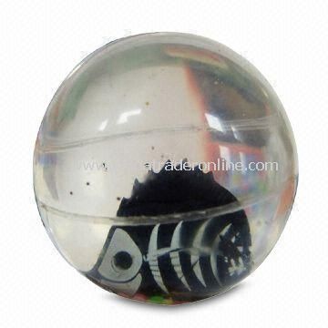 Eco-friendly High-bounce Glitter Water Ball, Customized Deisgns are Accepted