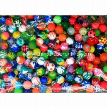 Flash Bouncing Balls, Made of Rubber, Available in 27/32/38/45/49/60/75mm Diameter