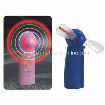 Flash Mini/LED/Flashing/Light Up/Toy/Electronic/Portable Fan, Made of ABS, for Gift Purposes