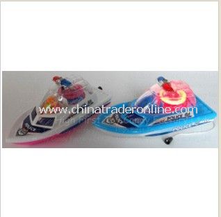 Flash Police Boat Toy Candy from China