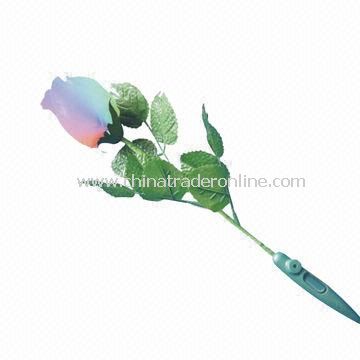 Flashing Rose-shape Gift, Rose with Lights and Flashing Different Colors Operation