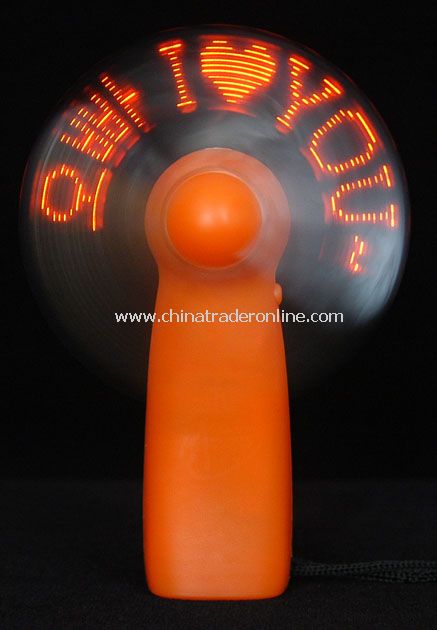 2013 New Arrival Flash Word in English/LED Fan from China