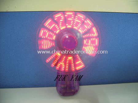 Programmable Mini Flashing Fan from China