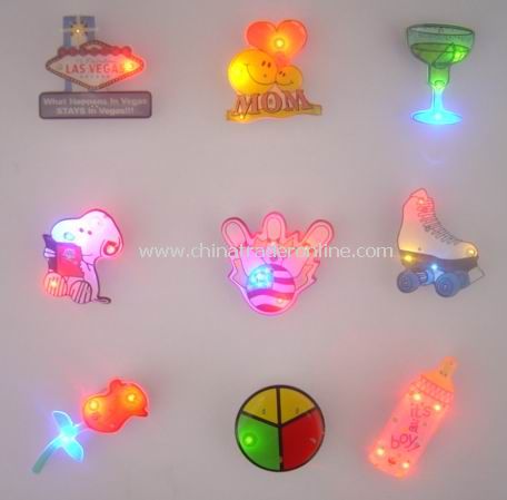 Flashing Magnetic Badges