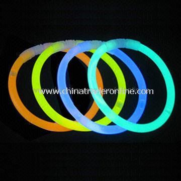 Flashing Novelty Light/Glow Novelties, Made of PE, Glow-in-the-dark, LED Flashing Bracelet