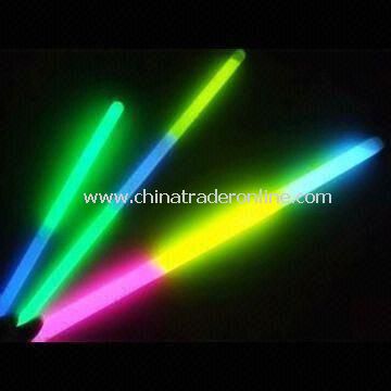 Flashing Glow Sticks, Made of PE, Various Colors and Sizes are Accepted, OEM Order is Welcome from China