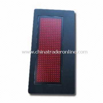 LED Name Badge, Available in Red Color and 45 x 90mm Frame Size from China