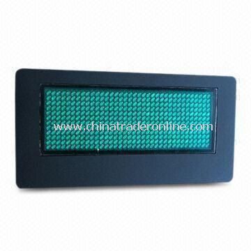 LED Name Badge with Aluminum Housing and Frontal Acrylic Mate from China