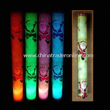 Light Up LED Flashing Foam/Glow Sticks, Made of EPE Foam Material from China