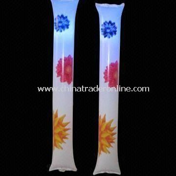 Flashing Cheering Sticks, Made of PE, Customized Logos are Accepted, Measures 10 x 60cm