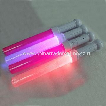 LED Buttons Glow Stick, Made of ABS and PVC Materials, with Key Switch