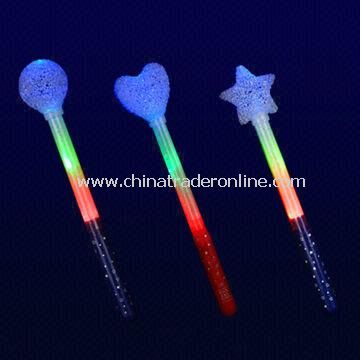 LED Flashing Stick with EVA Heart/Round/Star Shape, Ideal for Concerts and Christmas Light Gifts from China