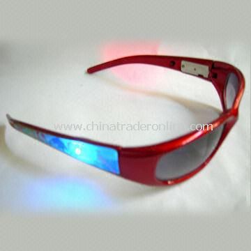 Plastic flashing sunglasses/party glasses from China