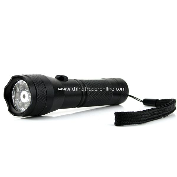 2 in1 7 LED Flashlight Torch +red Laser Pointer Light with Strap from China