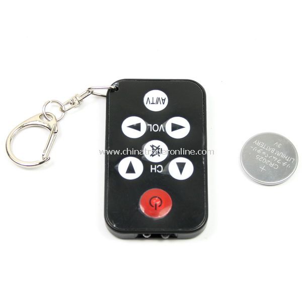 Black Universal IR Mini TV Remote Control Keychain