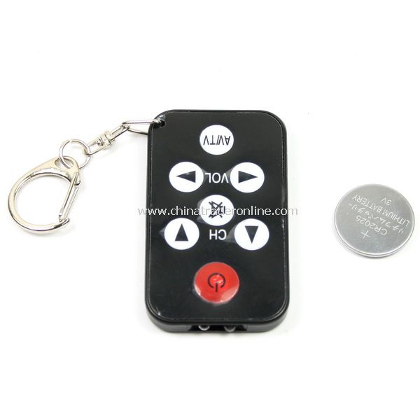 Black Universal IR Mini TV Remote Control Keychain from China