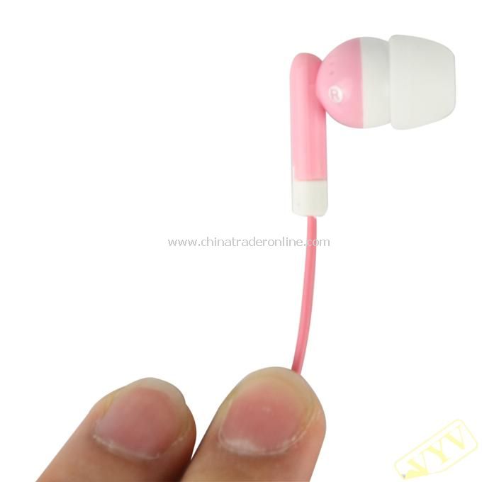 Cute Earphone In-earphone fit for IPOD pink S10