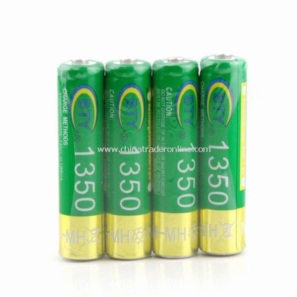 4 x New 1350mAh BTY Ni-MH AAA 1.2V Rechargeable Battery