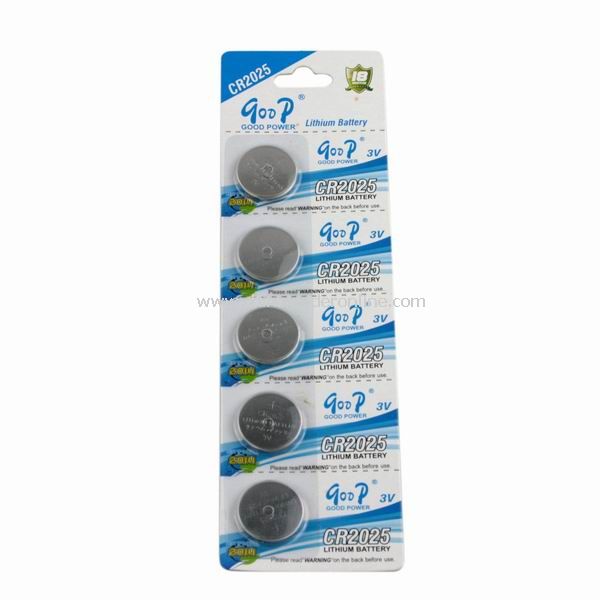 5 x CR2025 Lithium Button Cell Coin 3V Battery New from China