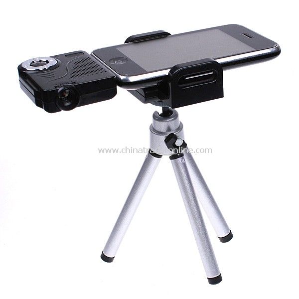 Mini Portable Multimedia Pocket Cinema Pico Projector for iPod iPhone + Tripod