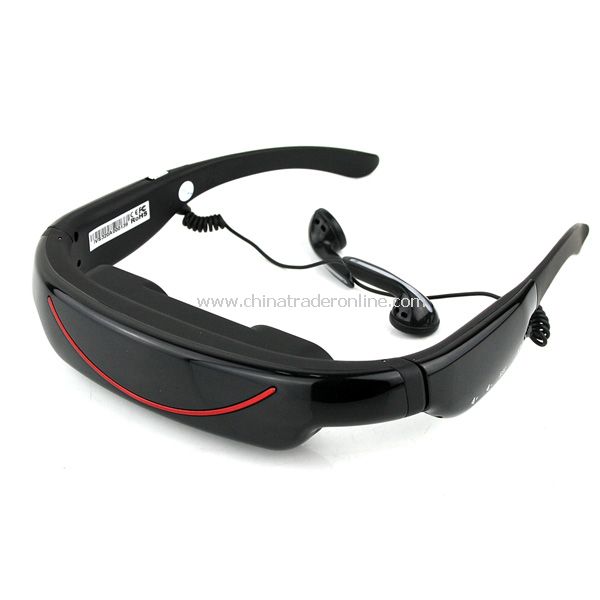 Portable Eyewear 72 16:9 Widescreen Multimedia Player Portable Video Glasses Virtual Theatre 4GB from China