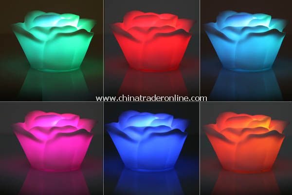 Romantic Living Color Changing LED Rose Lamp Tea Light