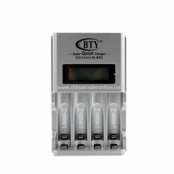 Smart Rapid LCD AA AAA Ni-MH Ni-Cd Rechargeable Battery BTY Charger New from China