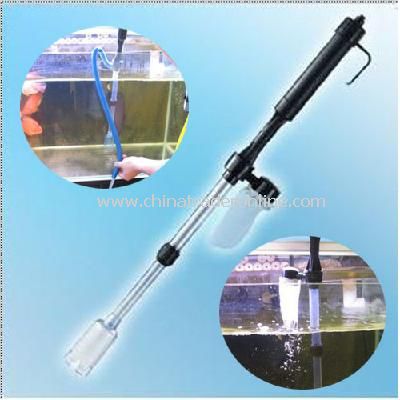 Aquarium Battery Syphon Auto Fish Tank Vacuum Gravel Water Filter Cleaner Washer