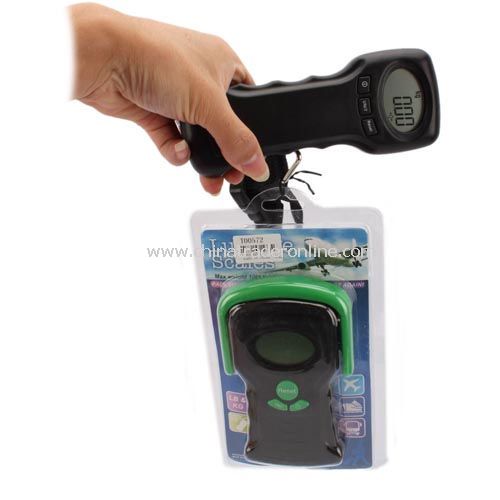 Digital 44kg LCD 2 in 1 Thermometer Travel Suitcase Scale New