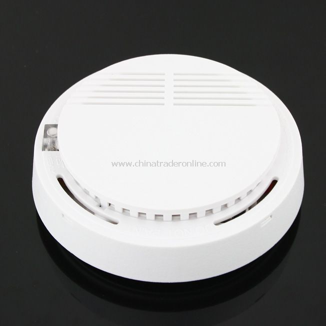 Home security system Cordless / Wireless Smoke Detector Fire Alarm with battery