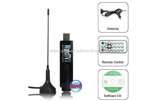 Mini USB DVB-T Digital TV Stick Tuner Receiver Recorder with Remote Control