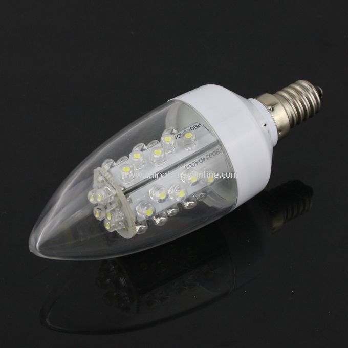 1.5W E14 Bright 30-LED Energy Saving LED Light Bulb Lamp Pure White