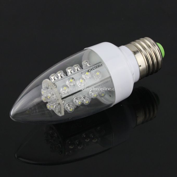 1.5W E27 Bright 30-LED Energy Saving LED Light Bulb Lamp Pure White from China