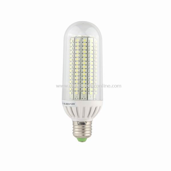 12W E27 198 SMD LED Bulb Light lamp 160-260V Pure White