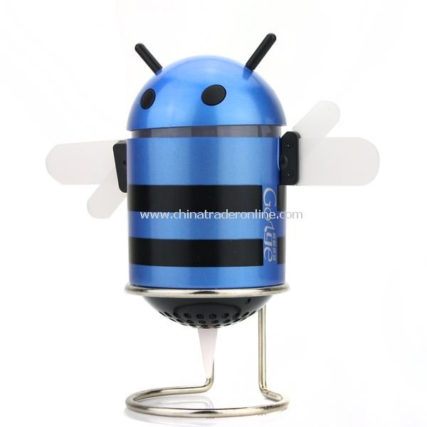Honeycomb Bee Android TF Card Robot Mini Speaker for Mobile Phone PC Laptop MP3 MP4 w/ Stand