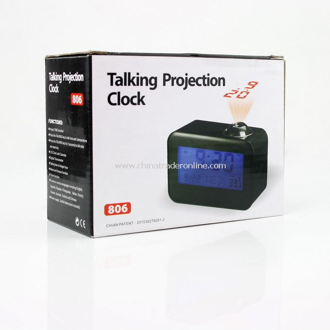 Talking Projection Alarm Digital LED Projector Clock from China