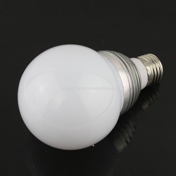 5W E27 RGB Globe LED Light Bulb with Remote Control 85V-265V from China